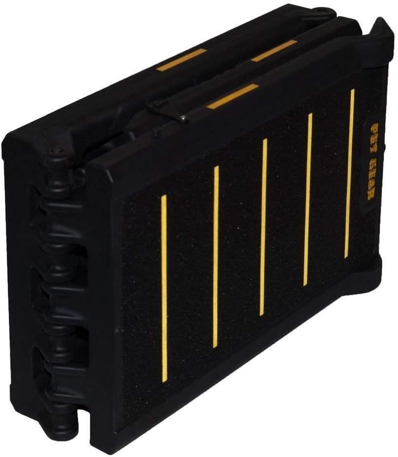 Tri-Fold Faltrampe mit Reflektoren, Tri-Fold Black/Yellow (Reflective)