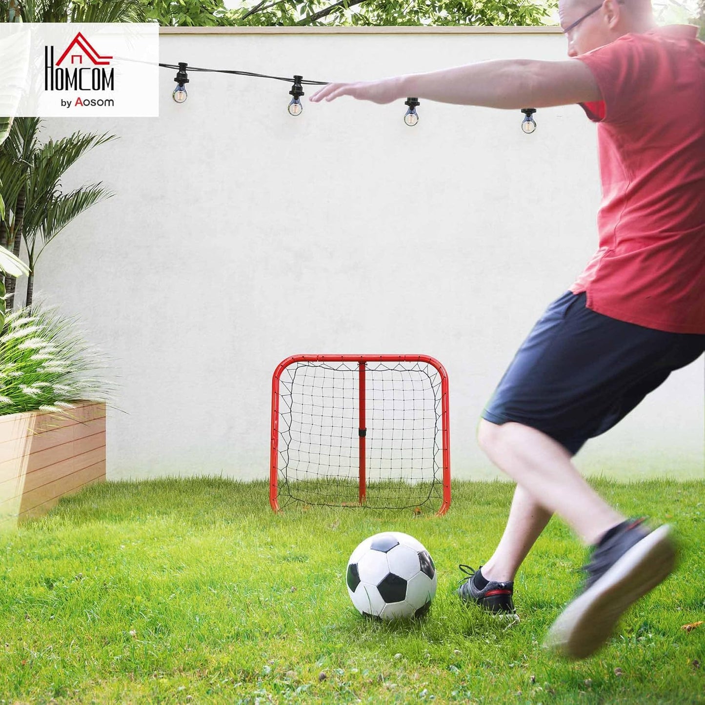 Fussball Rebounder, Rot