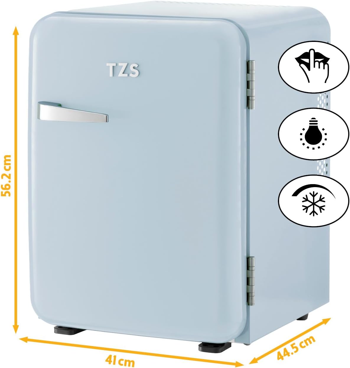 Retro Mini-Kühlschrank, 40 Liter Blau