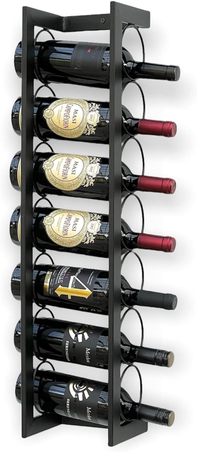 Weinregal Wandhalter für 7 Flaschen
