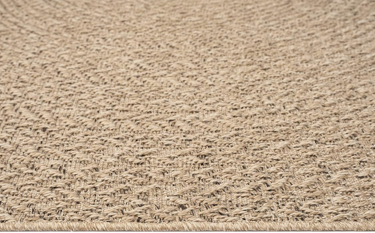 Wetterfester Outdoor-Teppich im Jute-Look (160 x 230 cm), 160 x 230 cm Natur-5
