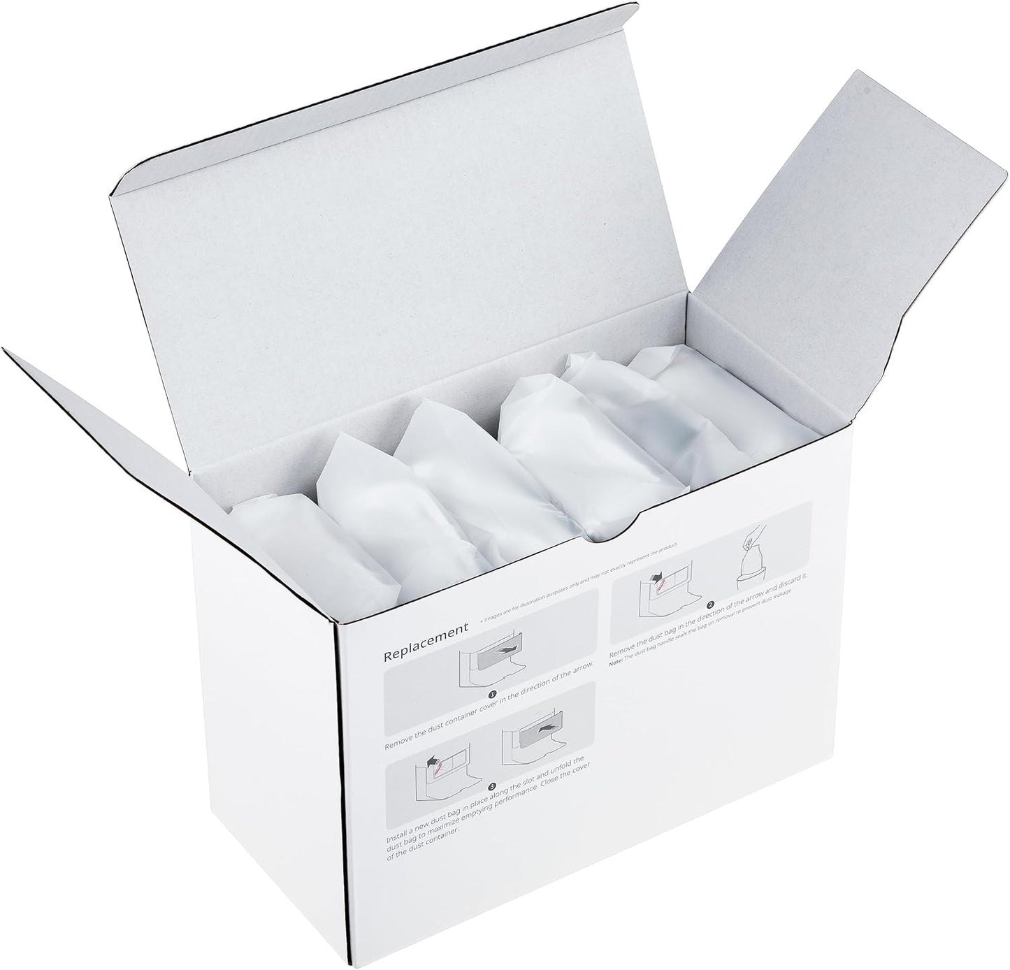 6 Stück Staubsaugerbeutel für Qrevo/S8 MaxV