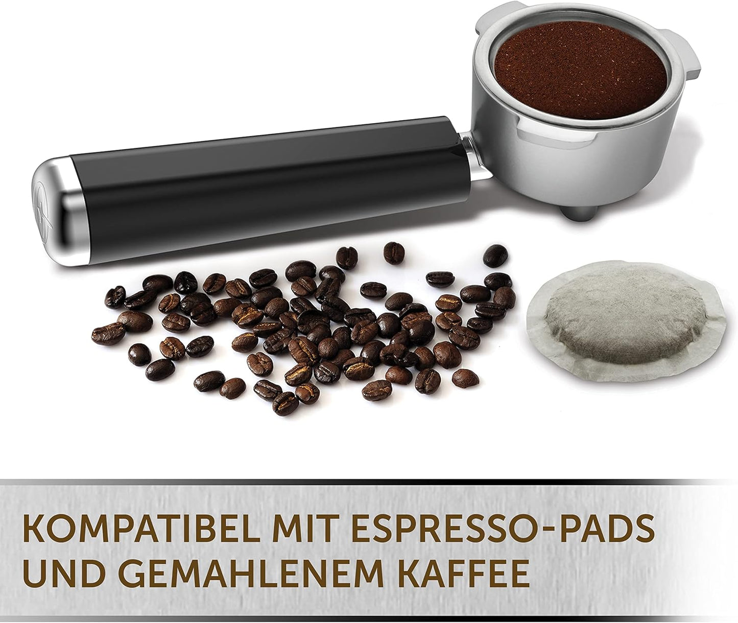 Prima Latte II Kaffeemaschine, Silber