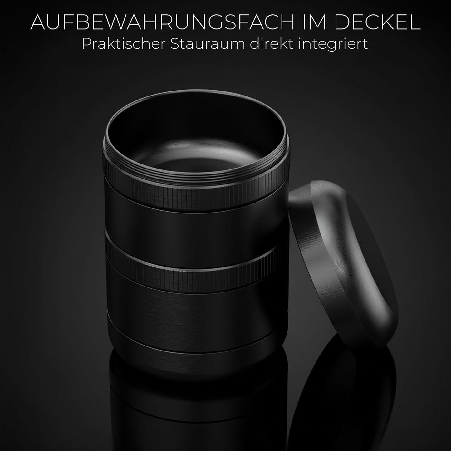 Grinder 5-teilig, Schwarz