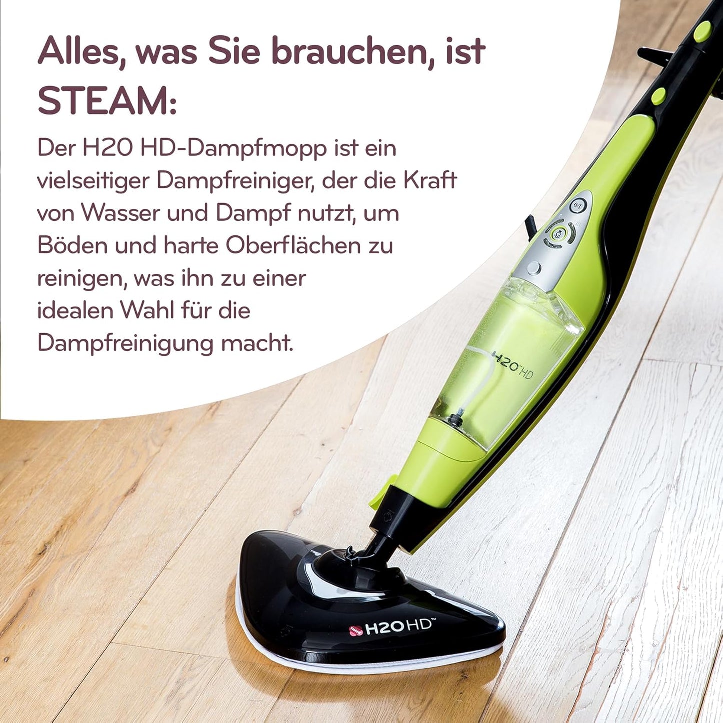HD Dampfreiniger & Dampfbesen, H2O HD