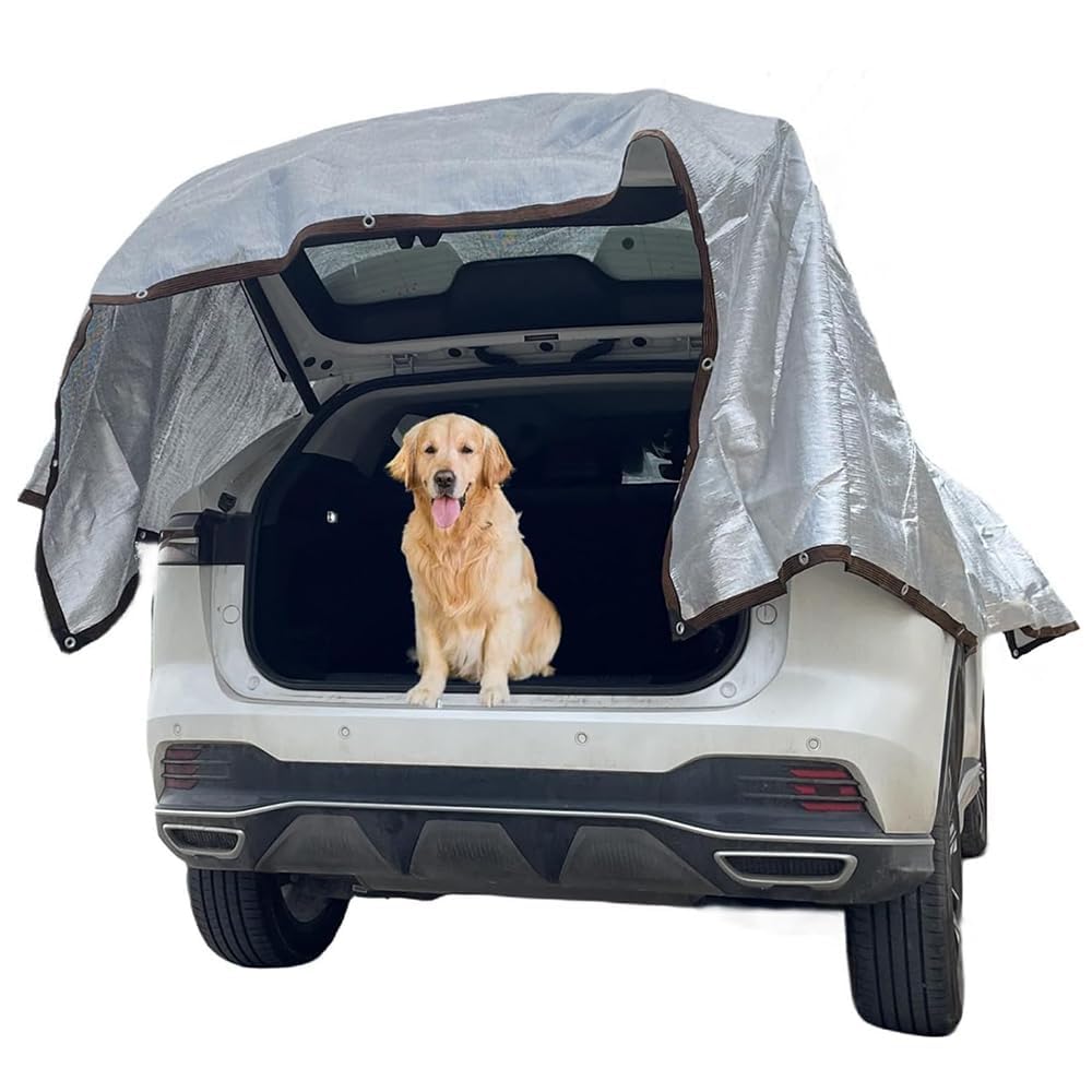 Schattennetz Auto 4x3m, 80% UV-Schutz, mit Ösen, 3x4m