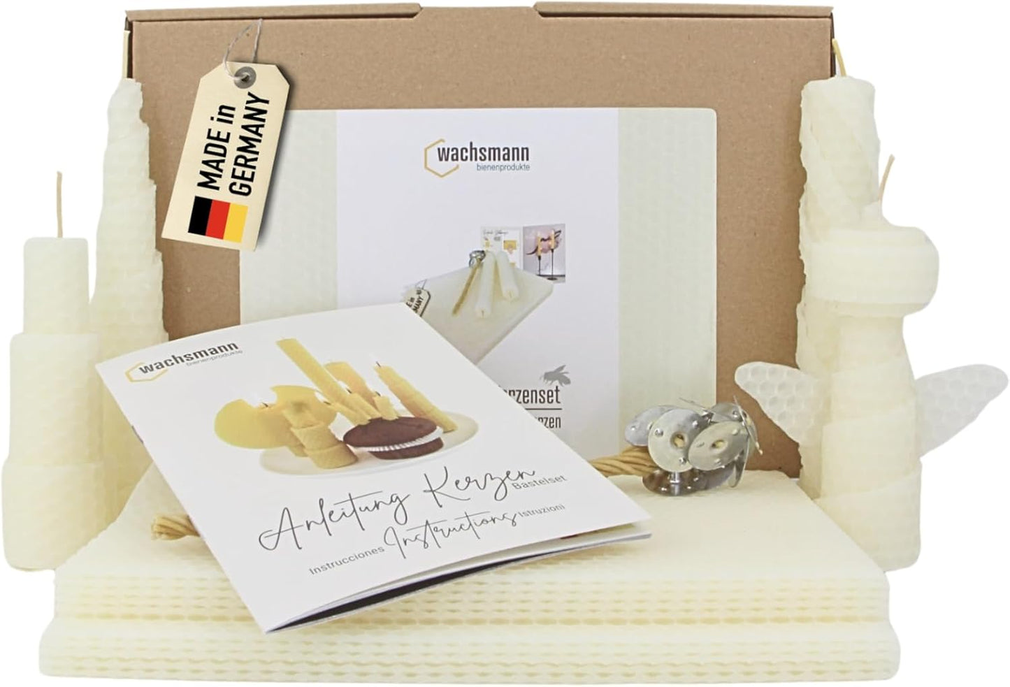 DIY Bienenwachs-Kerzen-Bastelset, Weiß