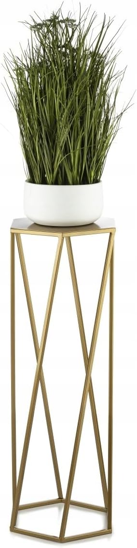 Sechseckiger Blumenständer, 70 cm Gold