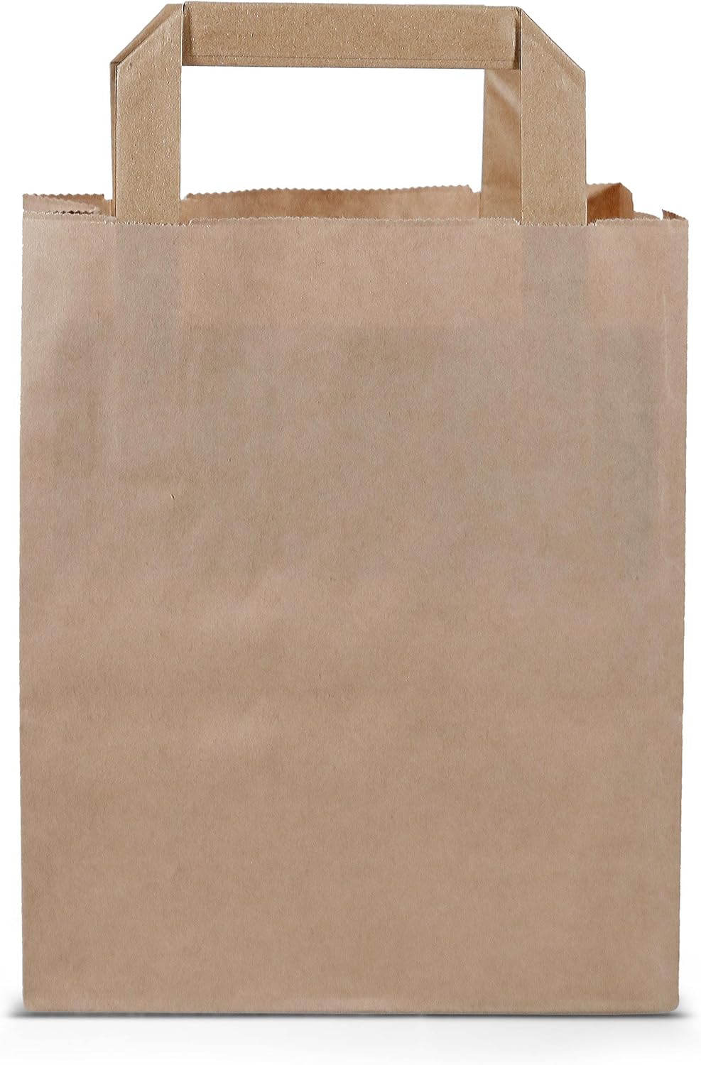 Kraftpapier-Tragetaschen 250 Stück, 18+8 x 22 cm - 250 Stück Braun