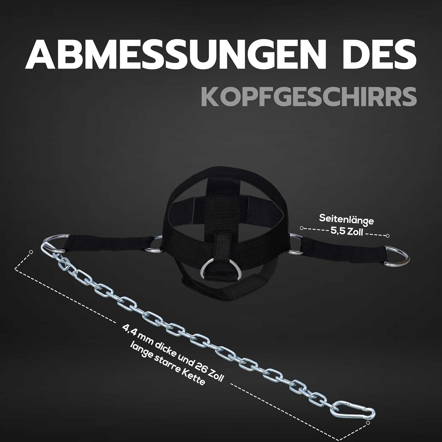Verstellbares Kopfgeschirr für Nackentraining