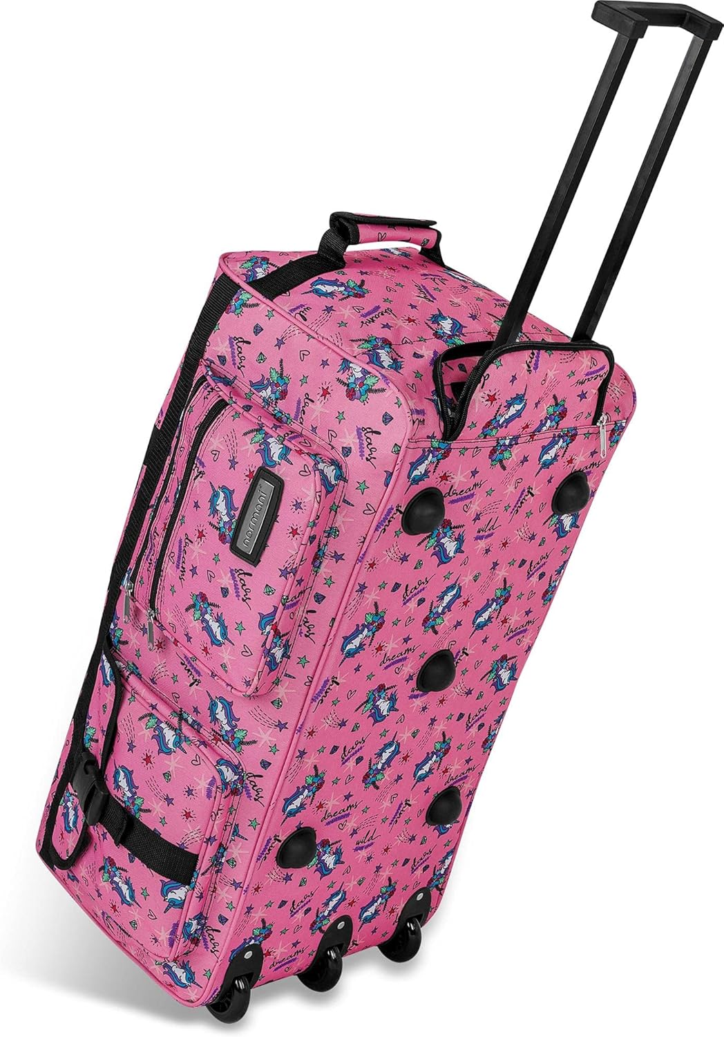 Reise- und Sporttasche mit Trolleyfunktion, Einhorn Pink XXL