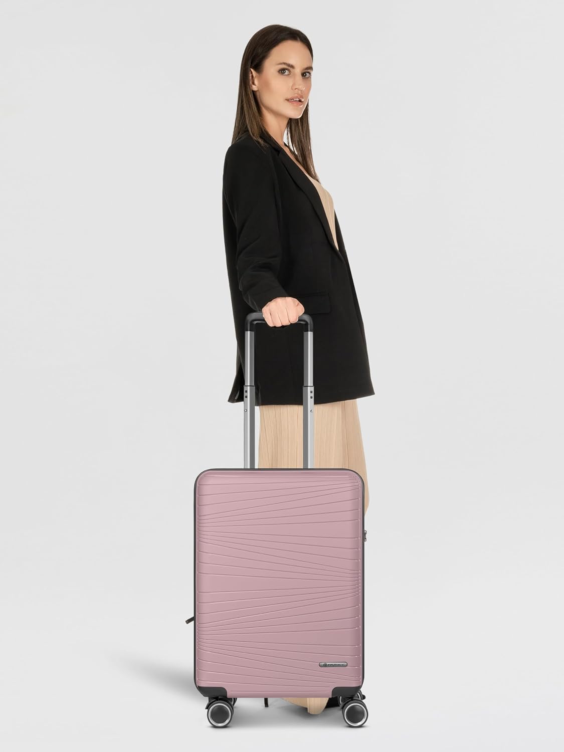Dallas 3.0 Hartschalen-Trolley mit Rollen und TSA-Schloss, Old Rose Koffer S (55 cm)