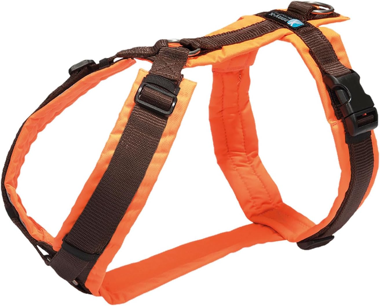 Brustgeschirr Protect für Hunde, XS (1er Pack) / leuchtorange/braun Gr. XS