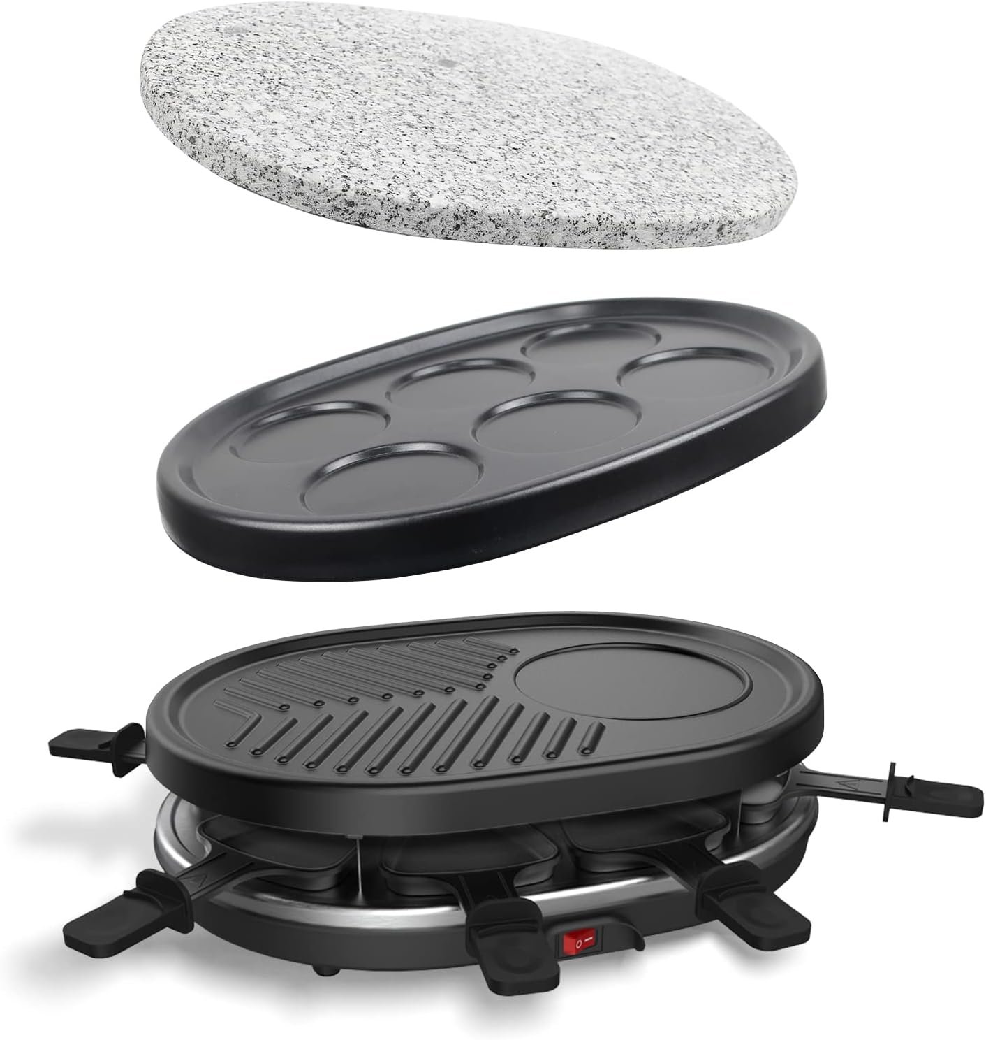 4-in-1 Raclette-Gerät, 8 Personnes - Raclette 4 en1