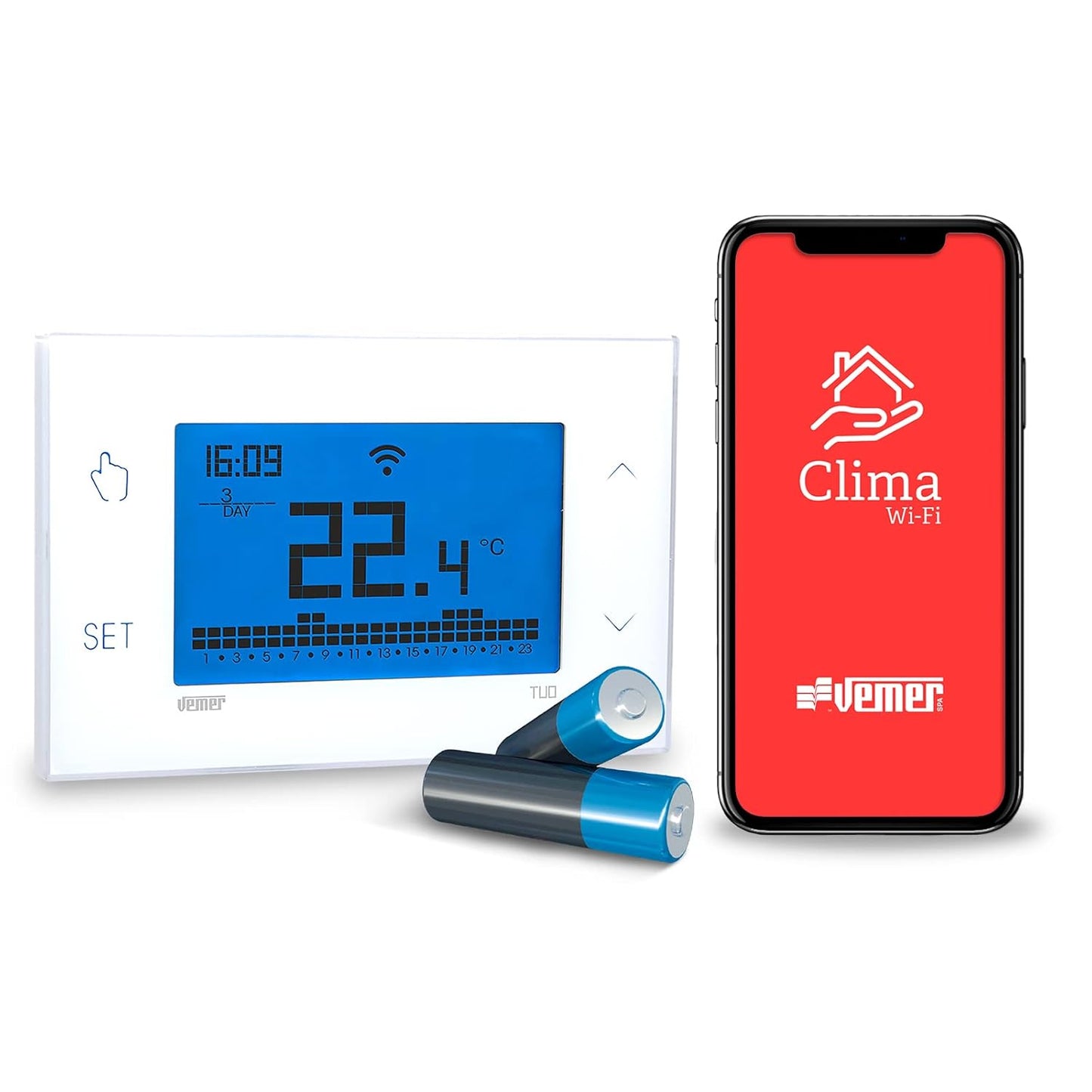 Raumthermostat VE788600 Tuo, Weiss