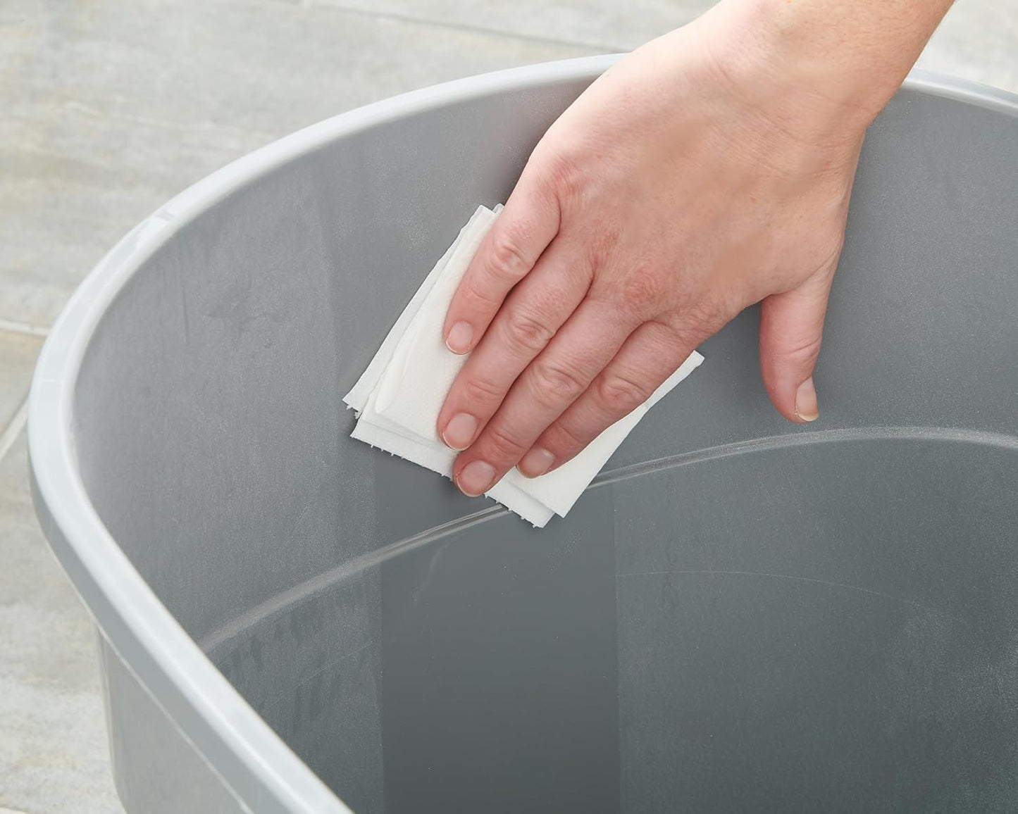 TECL-20 Katzentoilette geschlossen mit Schaufel, Grau Mittel