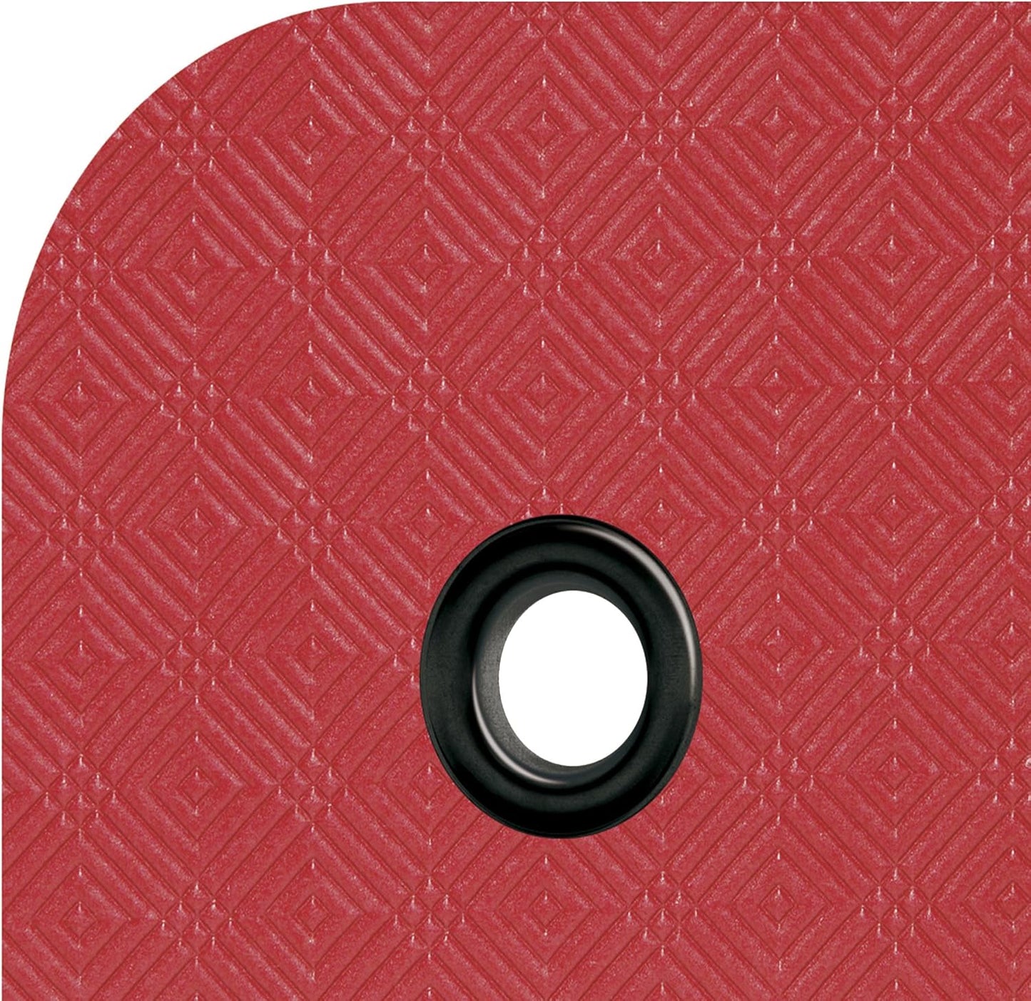 Gymnastikmatte Komfort mit Ösen, 180 x 65 x 0.8 cm rot