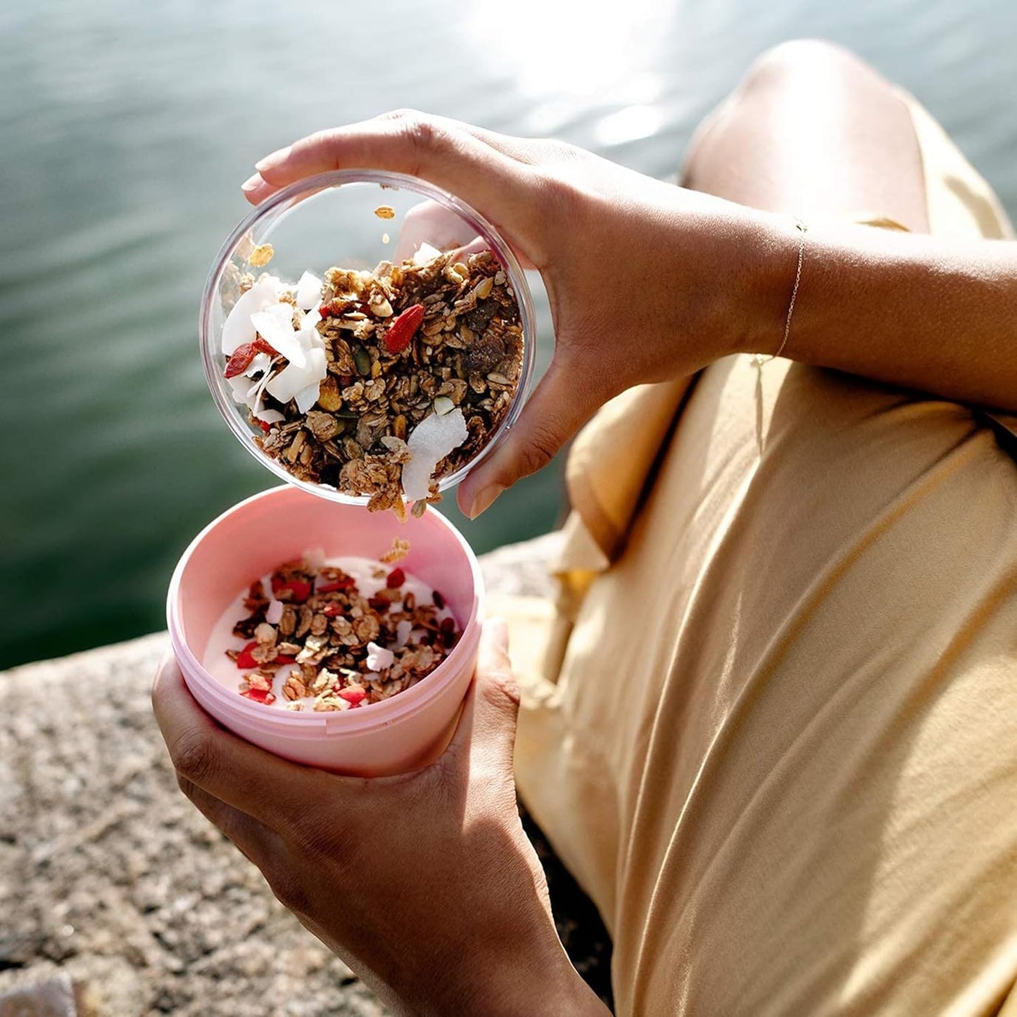 Lunchpot Switch Ellipse für Snacks und Müsli, Campus Red Lunchpot Switch Keine Personalisierung