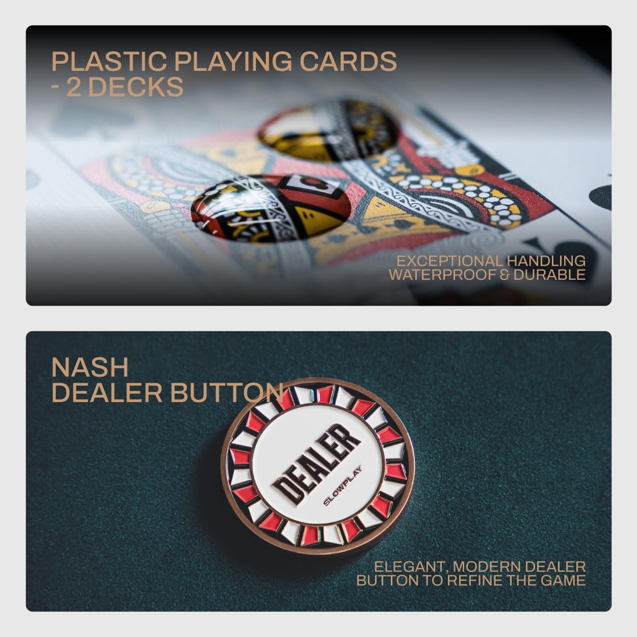 Nash Pokerset mit 500 Pokerchips und Koffer, 500PCS Non-Numbered Set