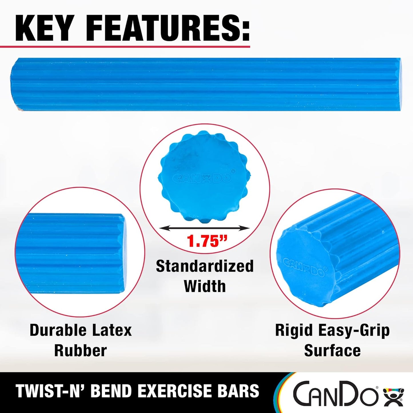Flexibler Handgelenktrainer Blau, stark, schwer / blau
