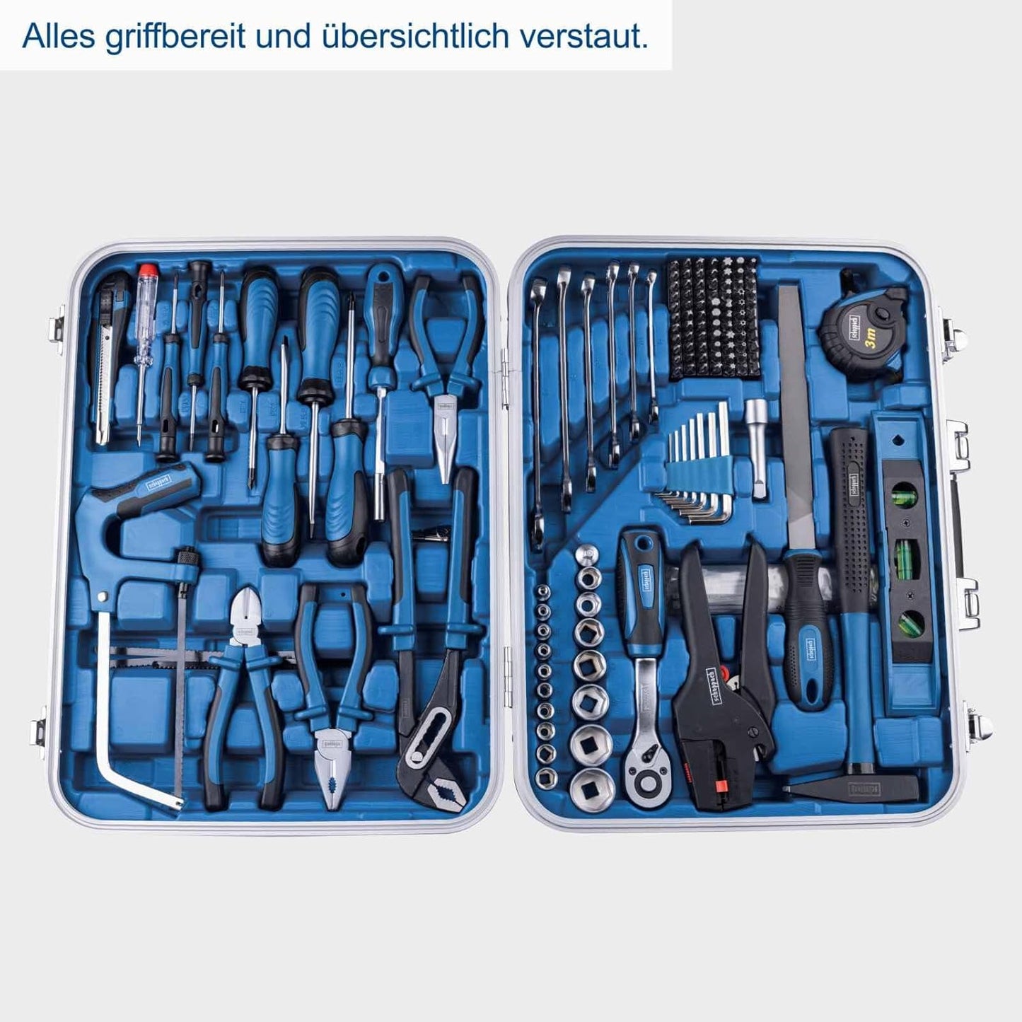 173-teiliges Werkzeugkoffer-Set TB173 für Haushalt und Werkstatt, TB173 - 173-tlg