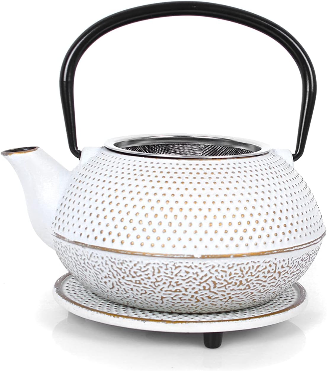 Teeservice aus Gusseisen, 0,8 L Creme
