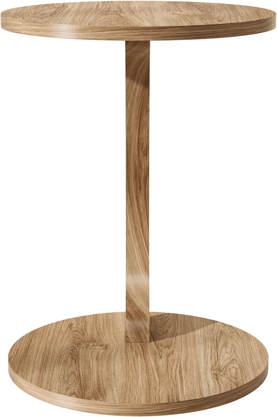 C Form Beistelltisch, Nussbaum-optik C-Form