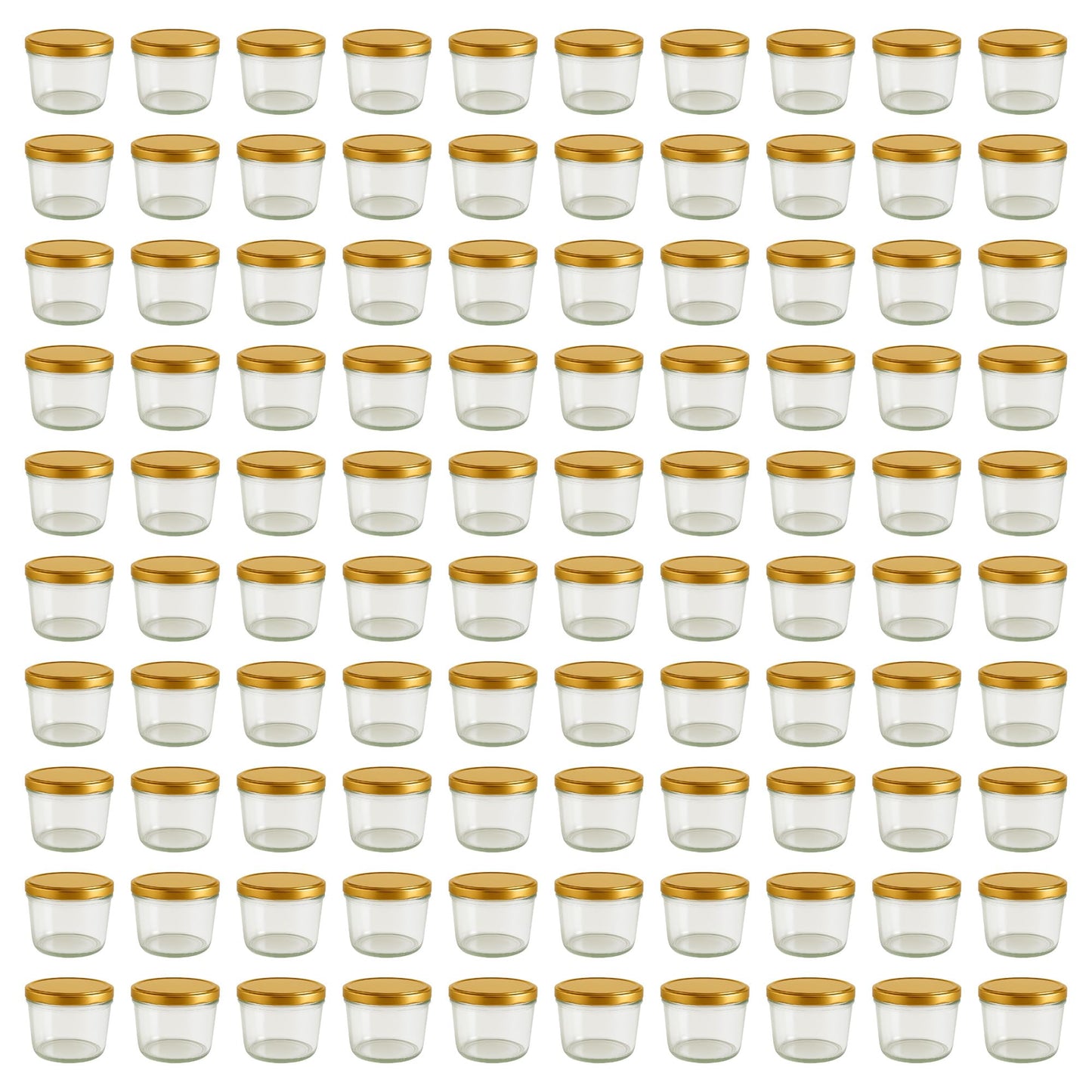 Einmachgläser-Set mit Schraubdeckel (100 Stück, 230 ml), 230 ml 100