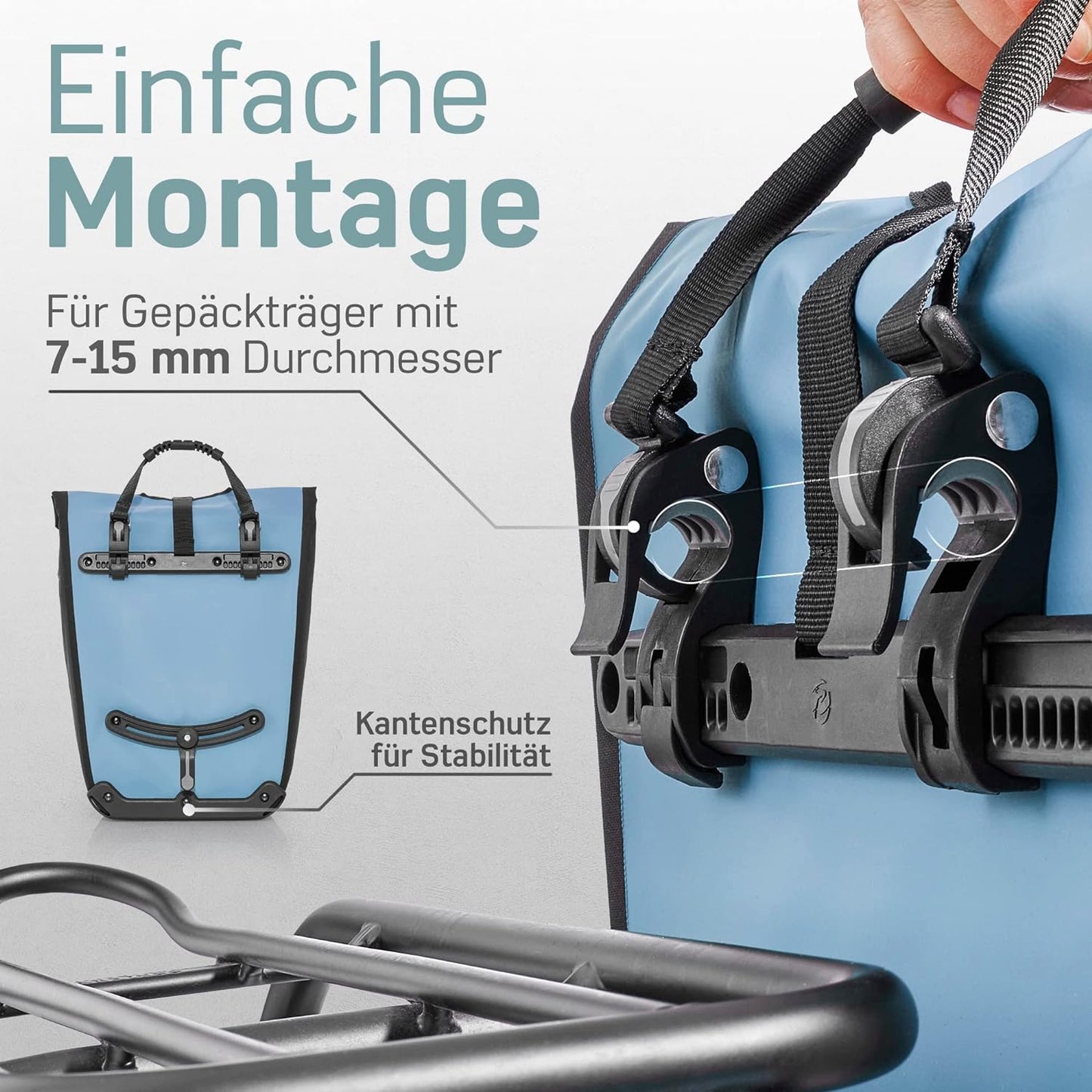 Fahrrad Einkaufstasche, Blau