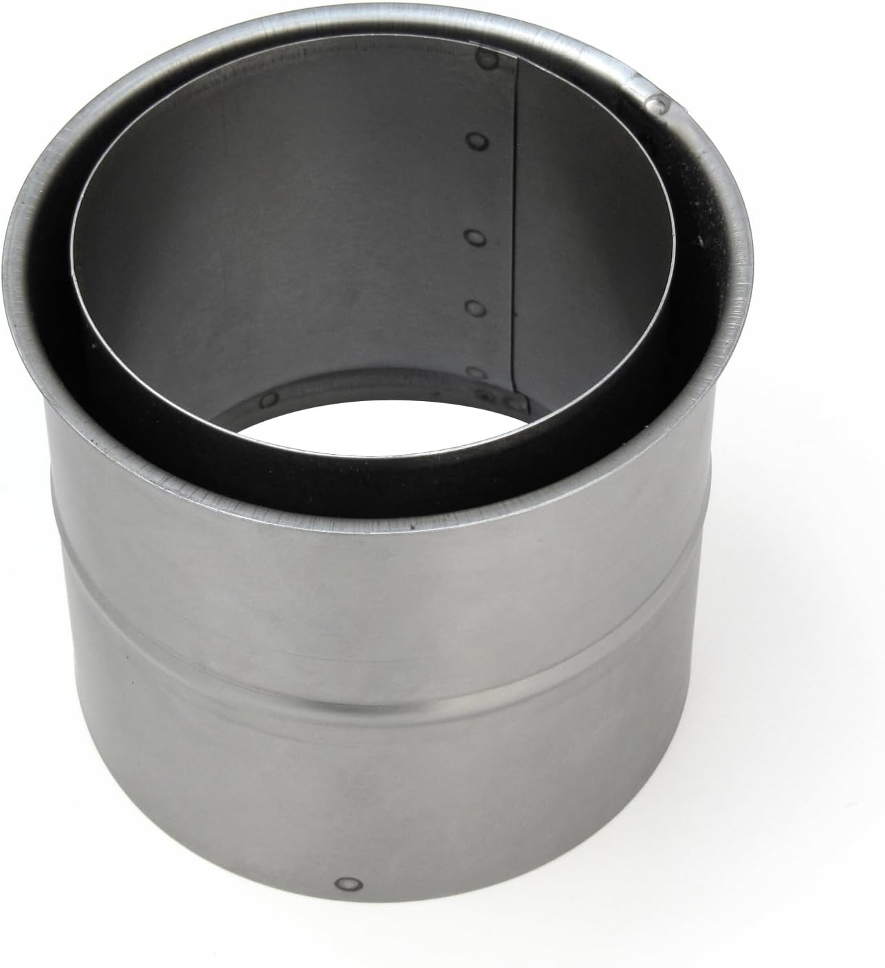 Ofenrohr-Set 150 mm, 90 Grad, mit Zugregulierung und Reinigungsöffnung, Gussgrau