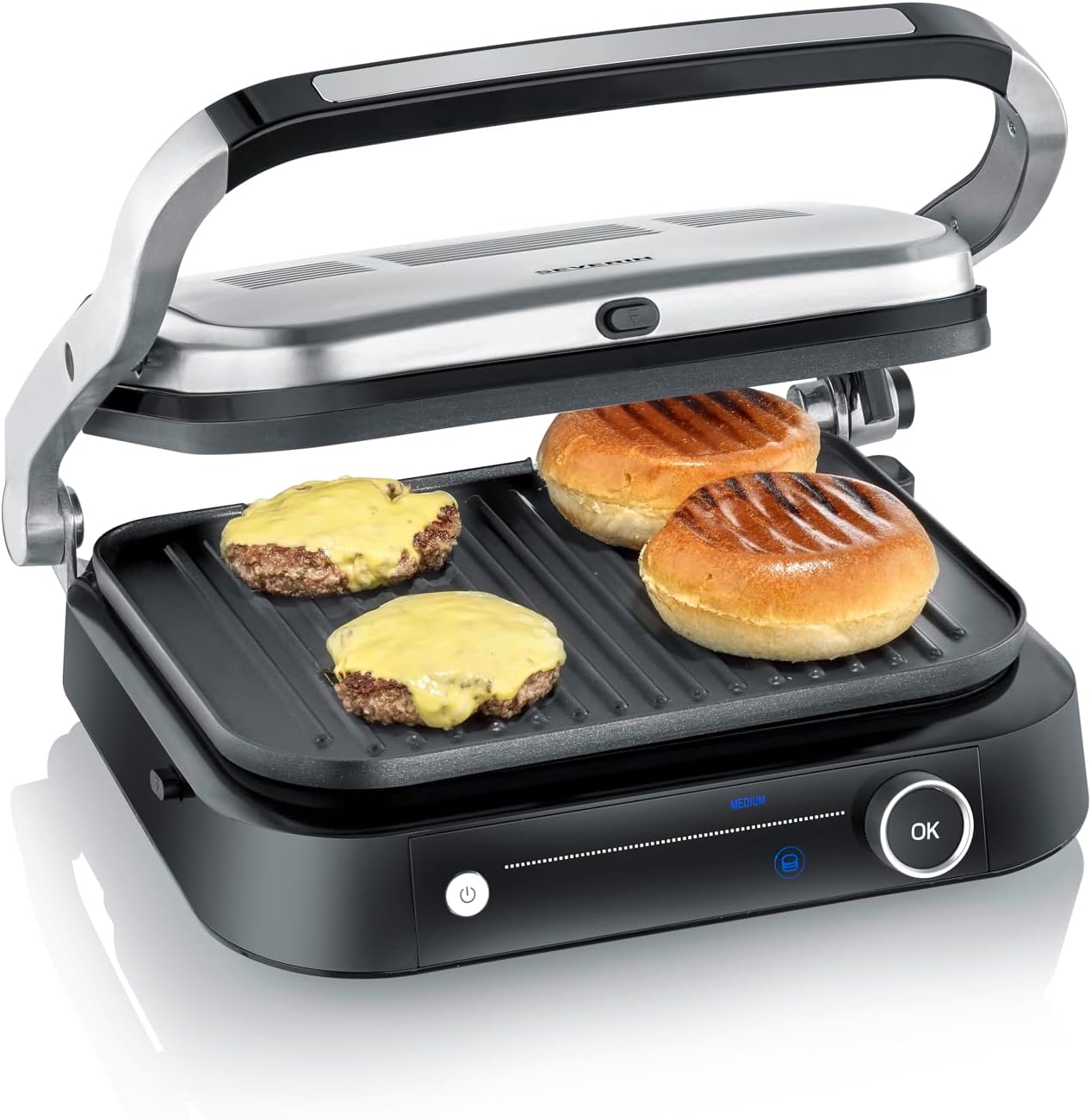 Kontaktgrill mit 7 Automatikprogrammen, DESIGN Kontaktgrill - Mit 7 Automatikprogrammen