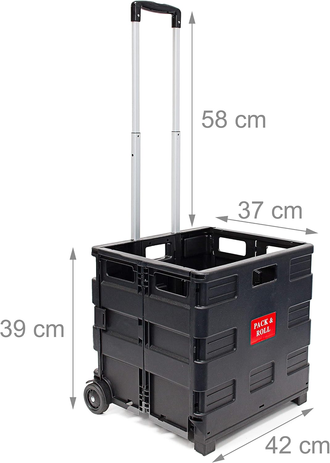 Klappbarer Einkaufstrolley 2er-Set (bis 35 kg), 2er Set