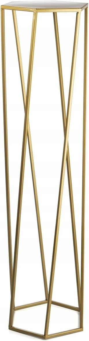 Sechseckiger Blumenständer, 100 cm Gold