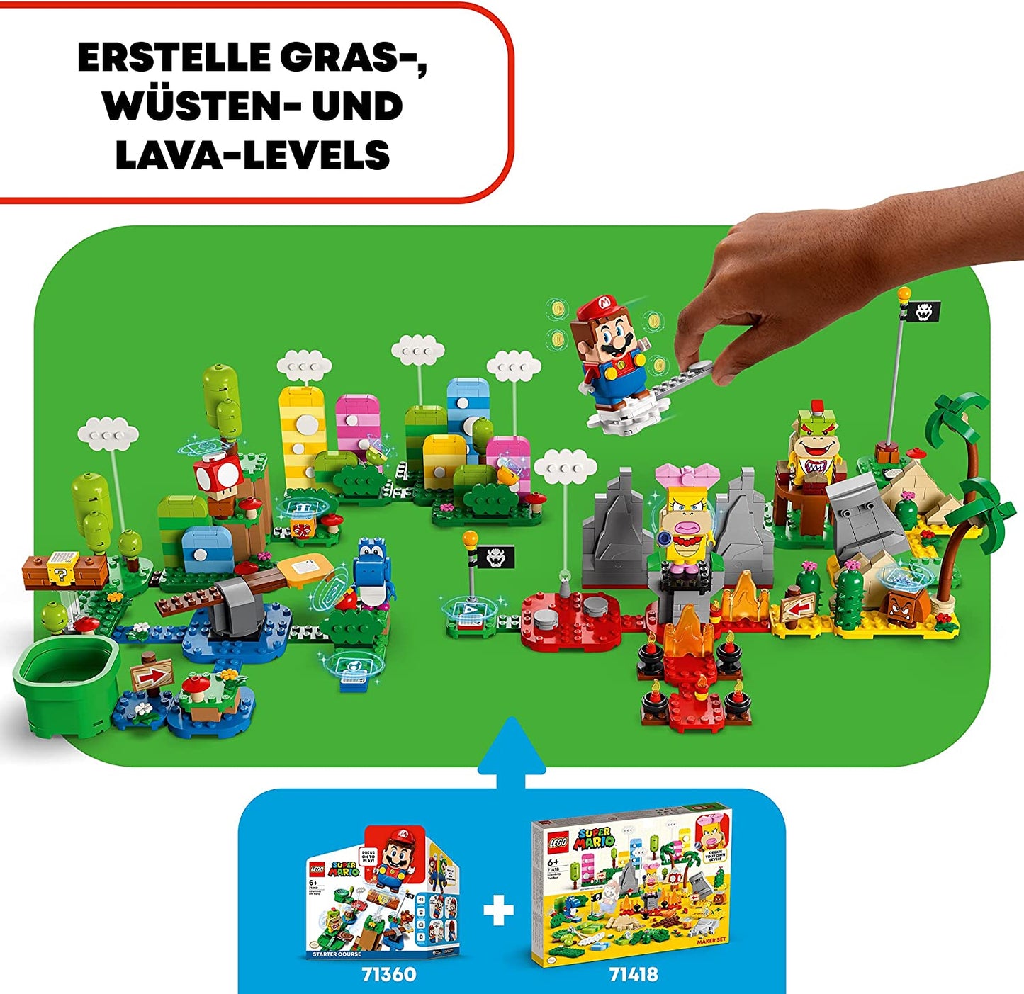 71418 Super Mario Kreativbox – Leveldesigner-Set, Konstruktionsspielzeug, Single