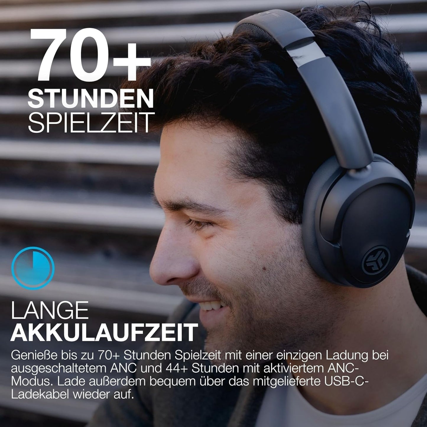 JBuds LUX ANC Over-Ear Kopfhörer, Graphit