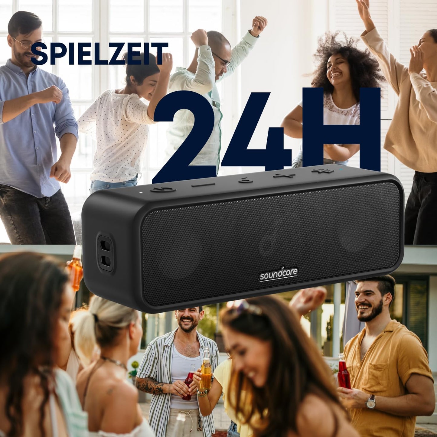 A3117 Bluetooth Lautsprecher mit PartyCast & BassUp, black