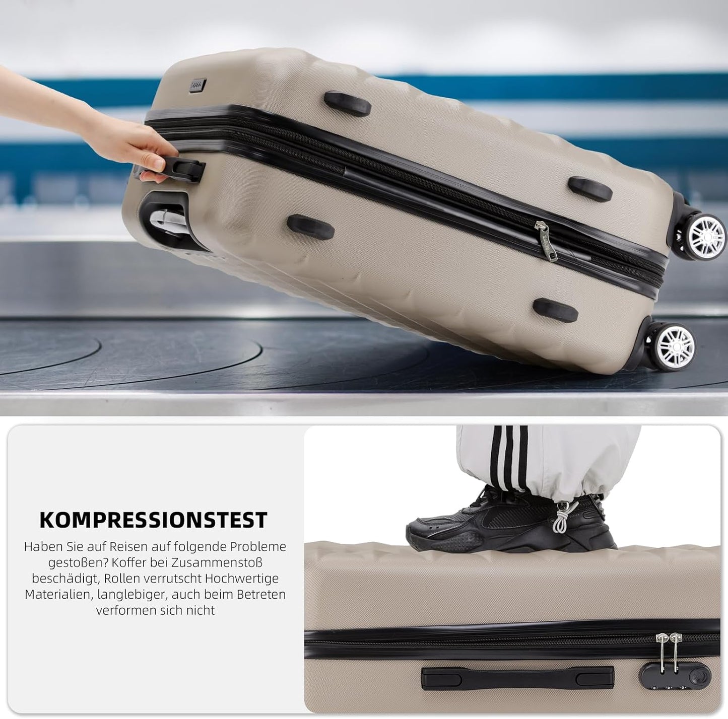 Hartschalen-Trolley, Champagner M