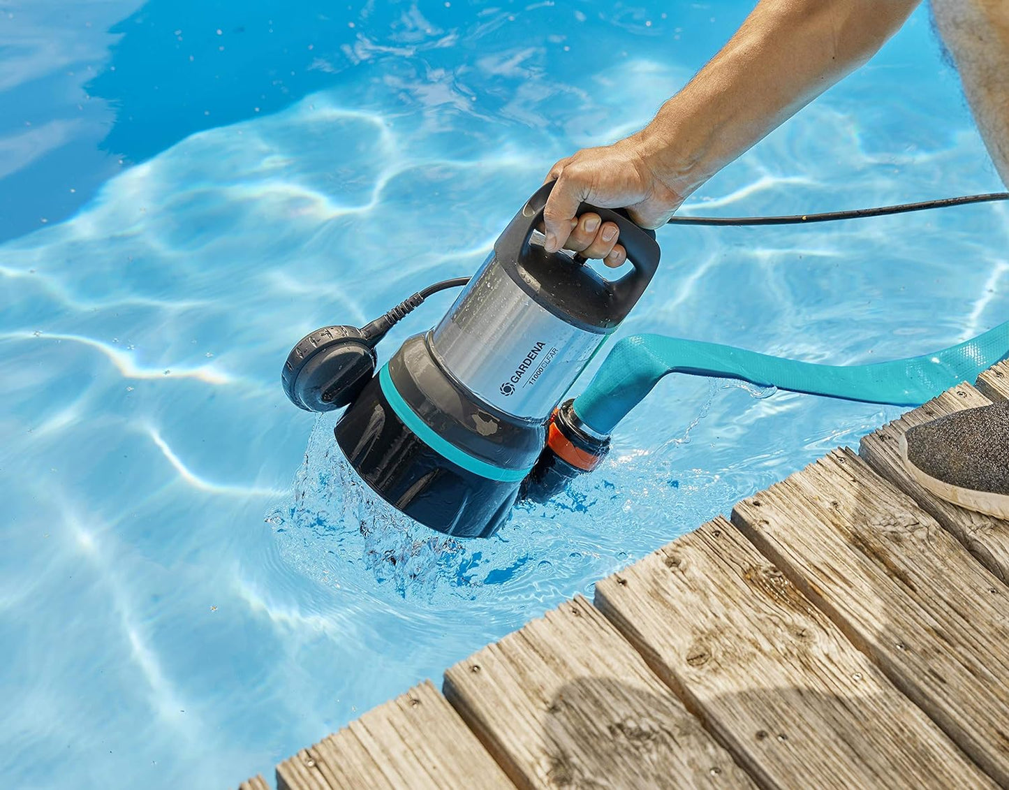 Klarwasser Tauchpumpe 11000, bis zu 11.000 l/h - Schwimmerschalter