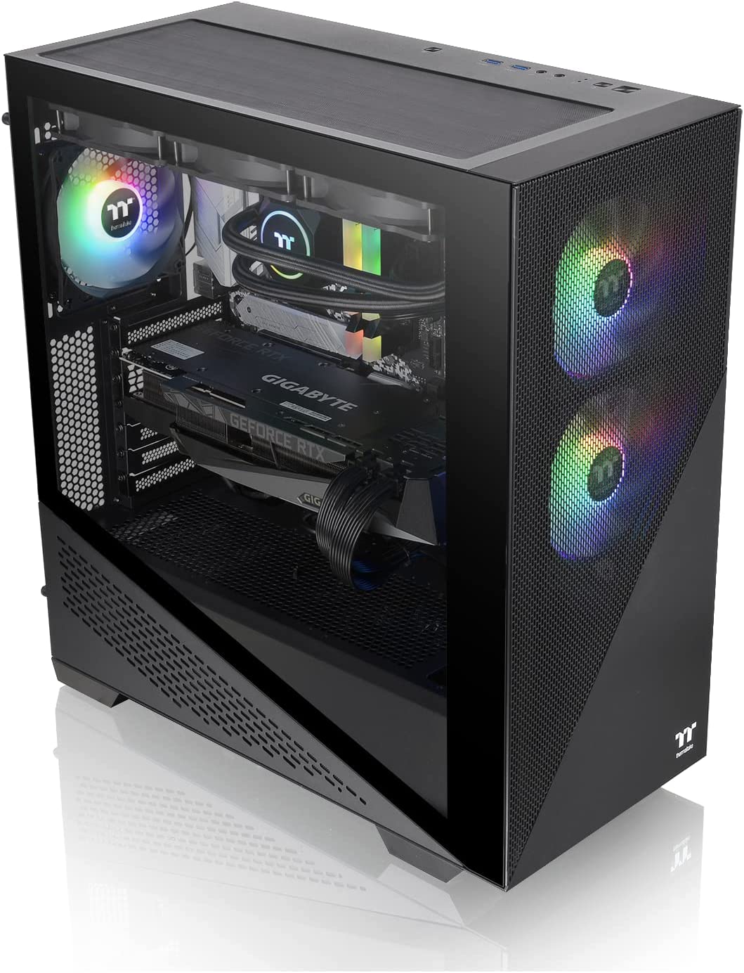 Divider 370 TG ARGB, Tower-Gehäuse, Divider 370 ARGB Schwarz