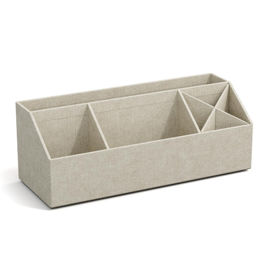 Elisa Schreibtisch Organizer mit 4 Fächern, Beige 2