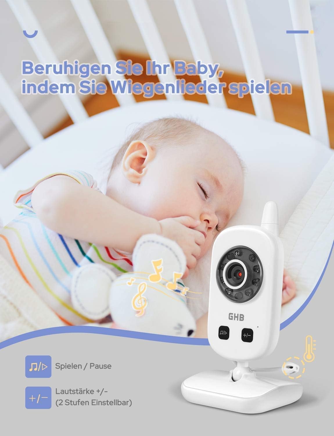 Babyphone mit Kamera und ECO-Modus