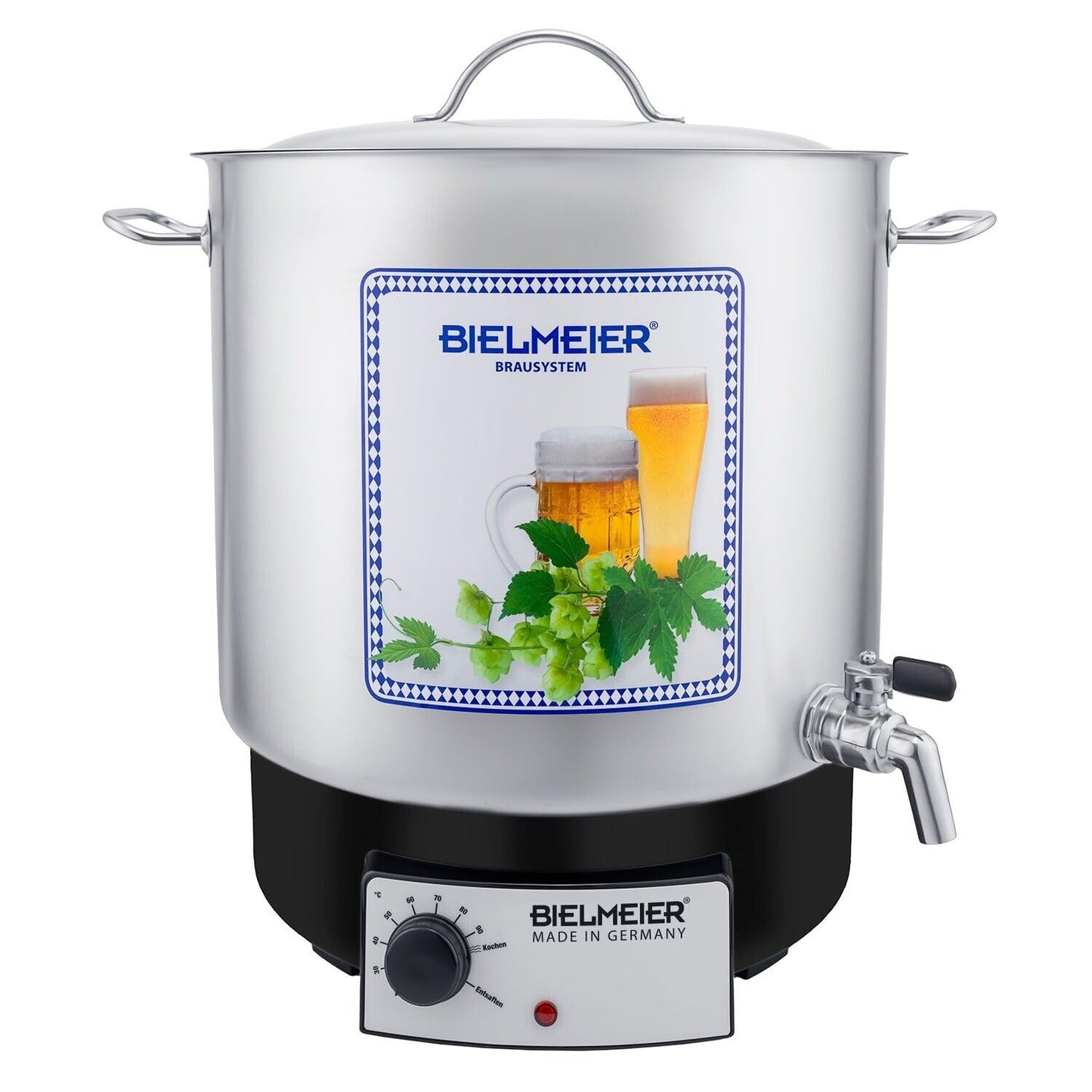 Maischekessel mit Auslaufhahn, 29L