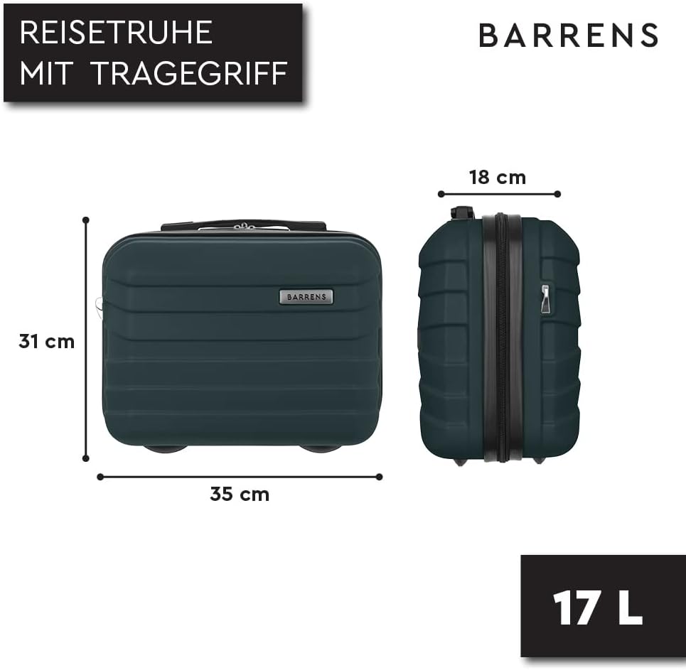 Reise-Kosmetiktasche mit Kofferbefestigung, Cosmetic Case Grün
