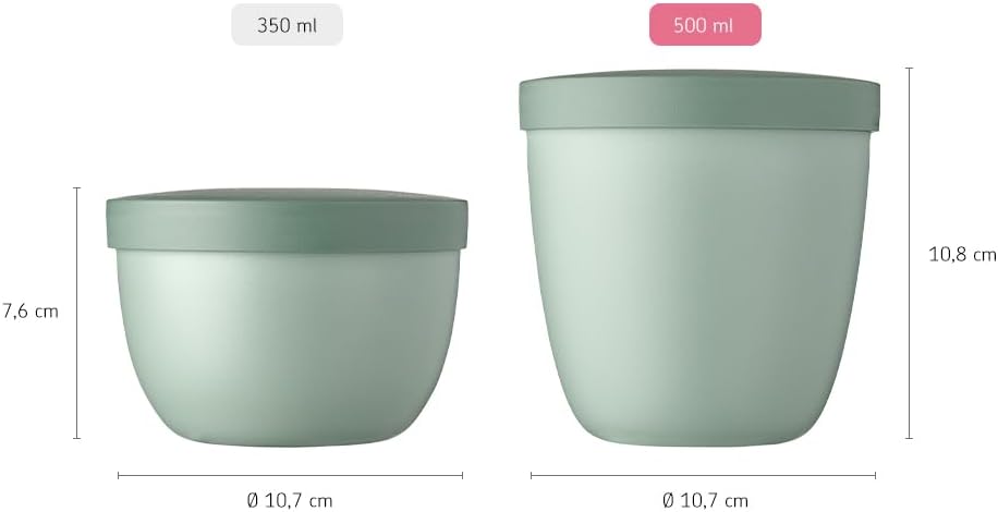 Snackbox Ellipse, Nordic Green 500 ml Snackpot