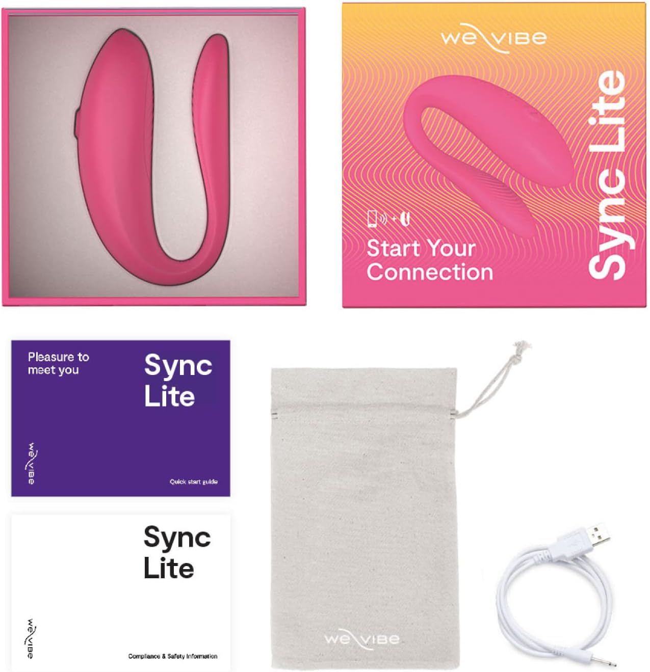 Sync Lite Paarvibrator, Rosa