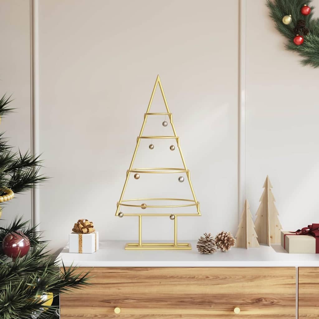 Minimalistischer Weihnachtsbaum, 60 cm Gold 1