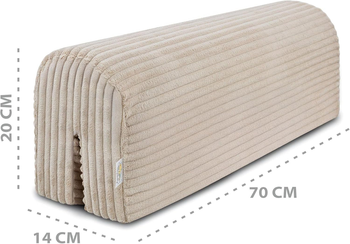 Bettkantenschutz für Kinderbetten, Beige B 70 cm
