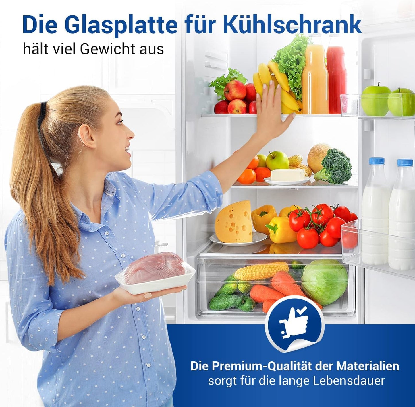 Einlegeboden für AEG Kühlschrank 225153106/3, Einlegeboden