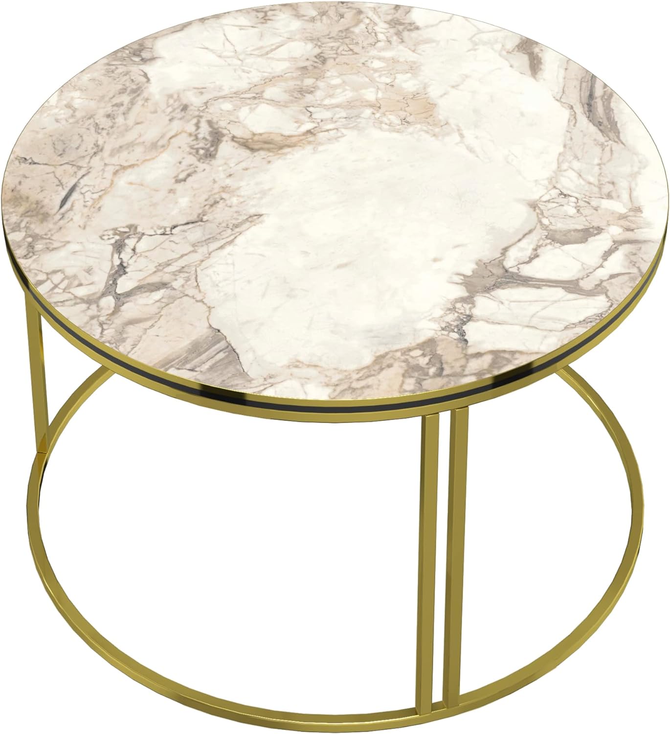 Aulum, Marmor, Weiss / Gold