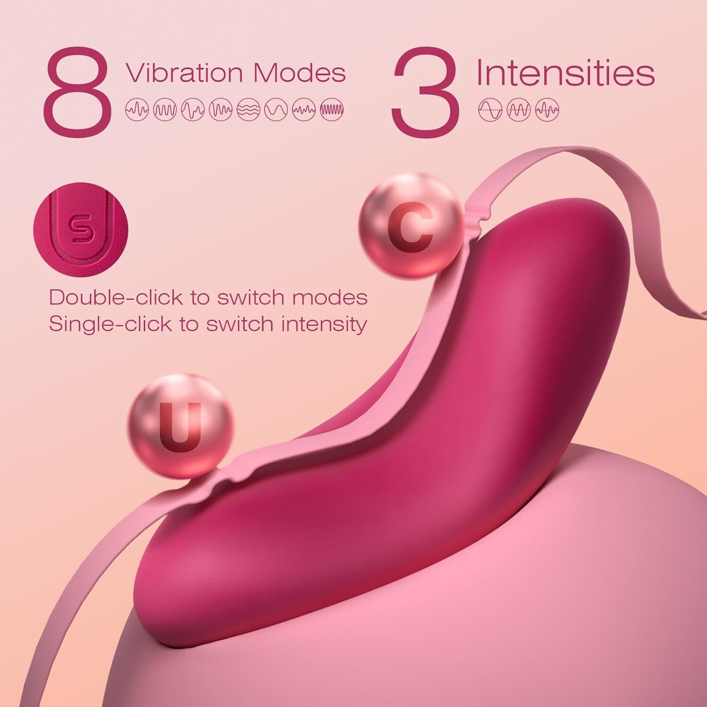 Ecjo Pro Vibrator mit Heizfunktion und App-Steuerung, SVAKOM ECHO Pro mit APP (1 Stück)